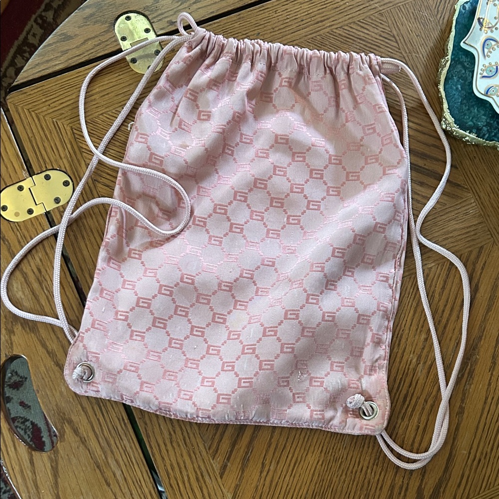 Pink Drawstring Backpack - image 1